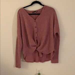 Out From Under Jojo Button-Front Top